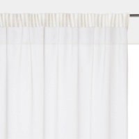 Занавеска С отделкой со сборками Limpo 240 x 140 см белый LA REDOUTE INTERIEURS  фото, kupilegko.ru